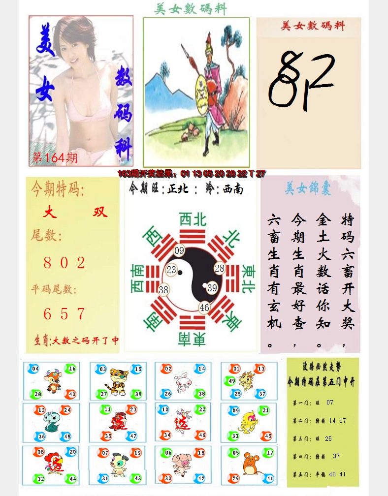 2024164期美女数码料