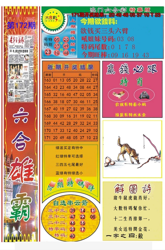 2024172期六合雄霸