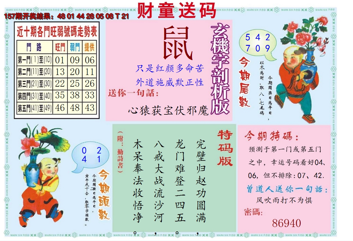 2024158期财童送宝B