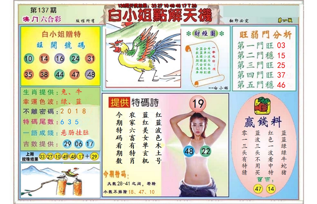 2024137期白小姐点解天机A