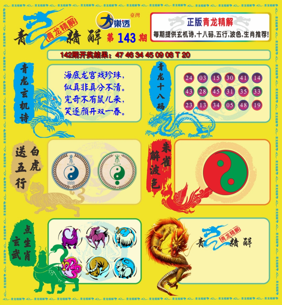 2024143期青龙精解