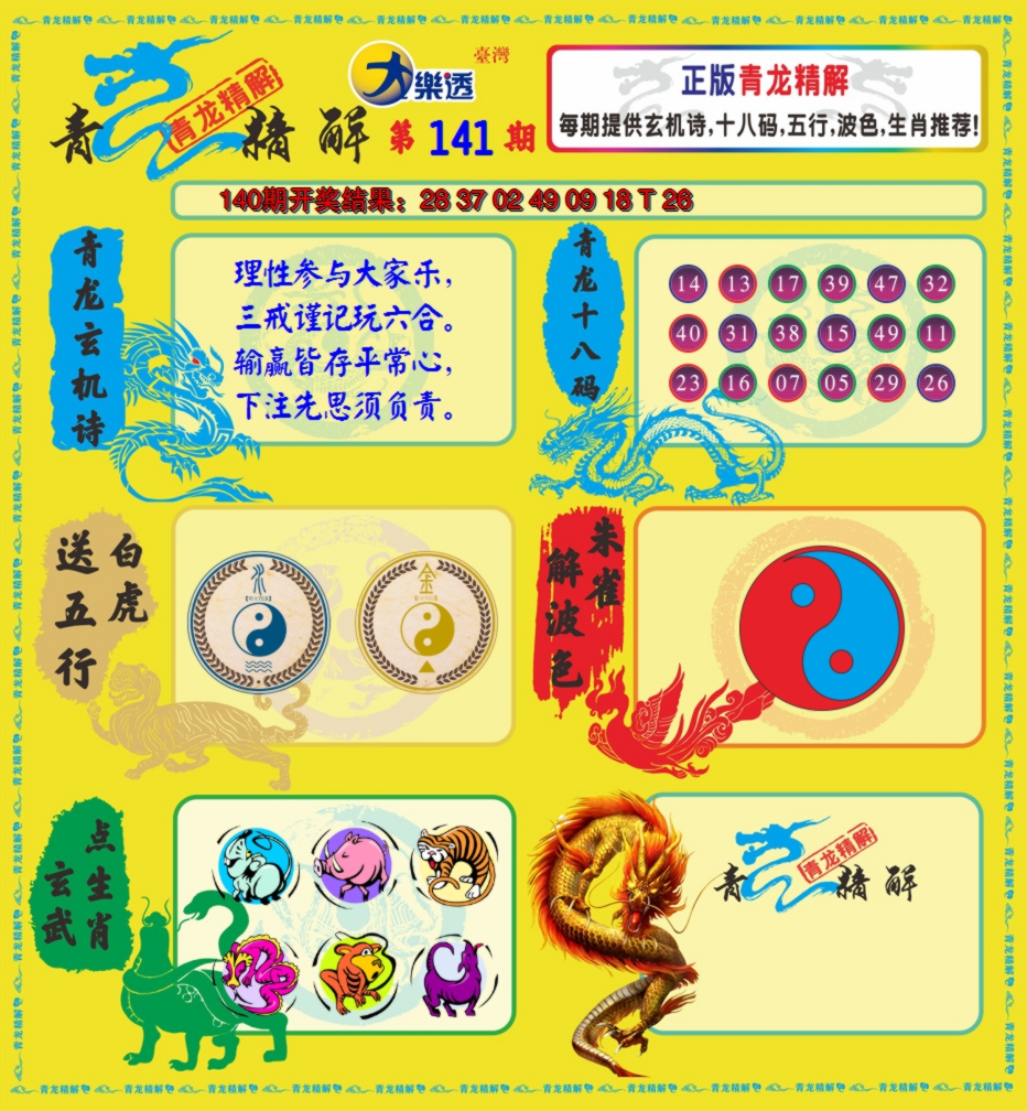 2024141期青龙精解