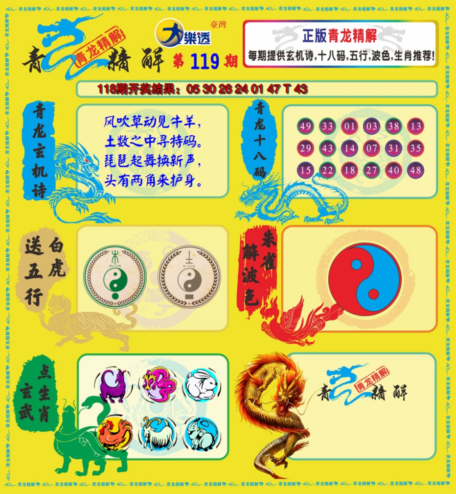 2024119期青龙精解