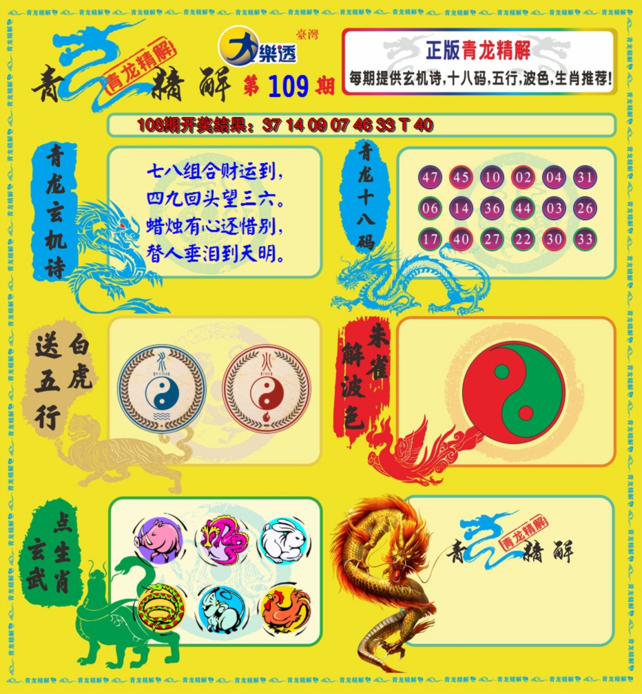 2024109期青龙精解