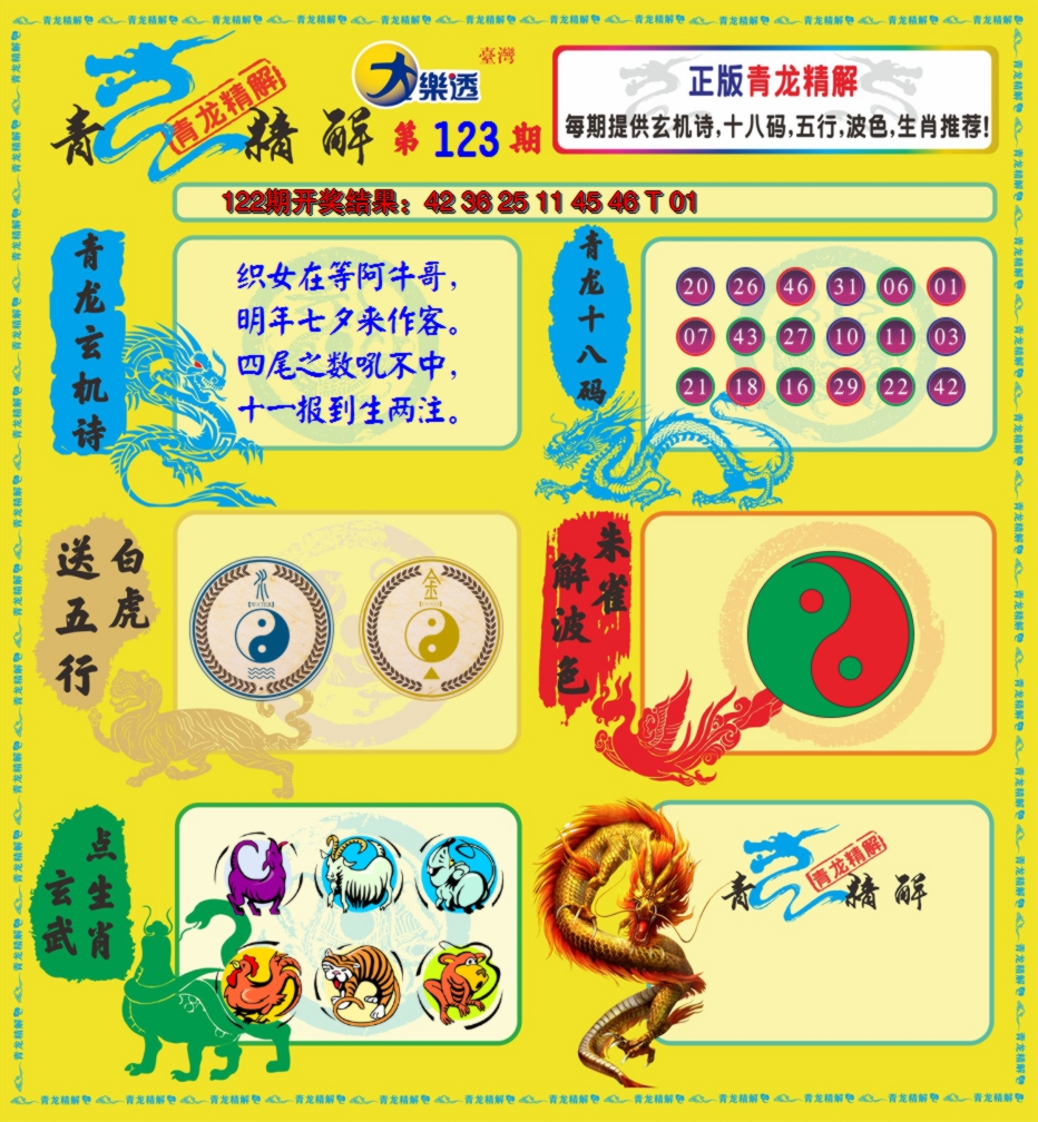 2024123期青龙精解