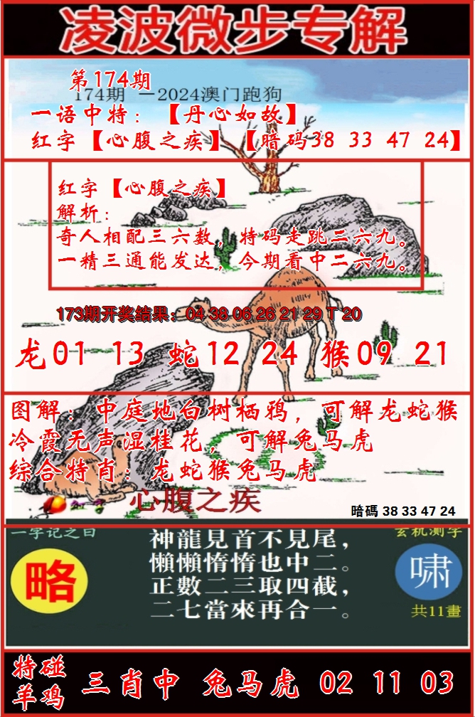 2024174期凌波微步