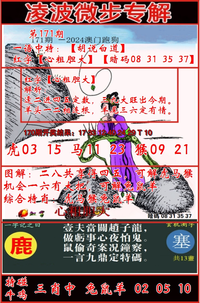 2024171期凌波微步