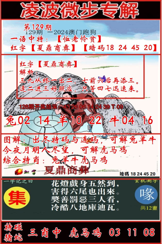 2024129期凌波微步