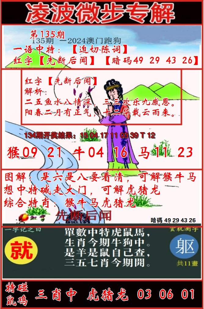 2024135期凌波微步