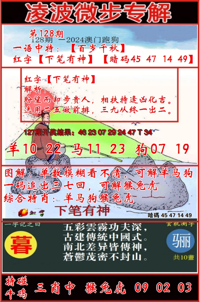 2024128期凌波微步