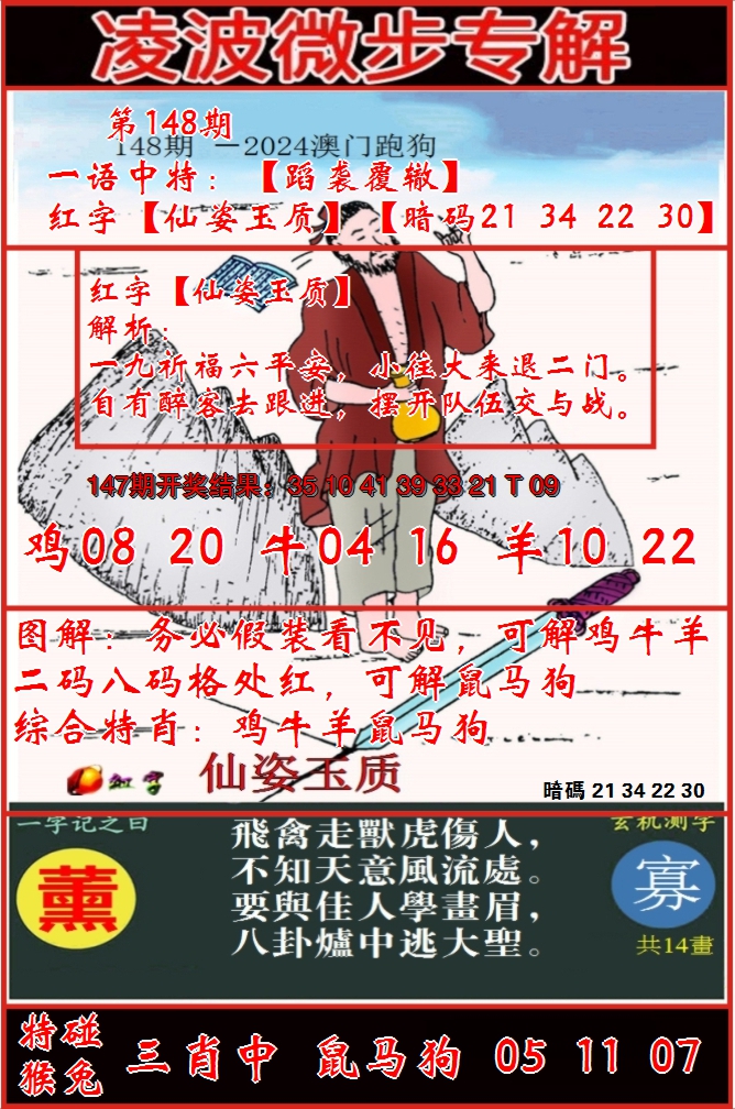 2024148期凌波微步