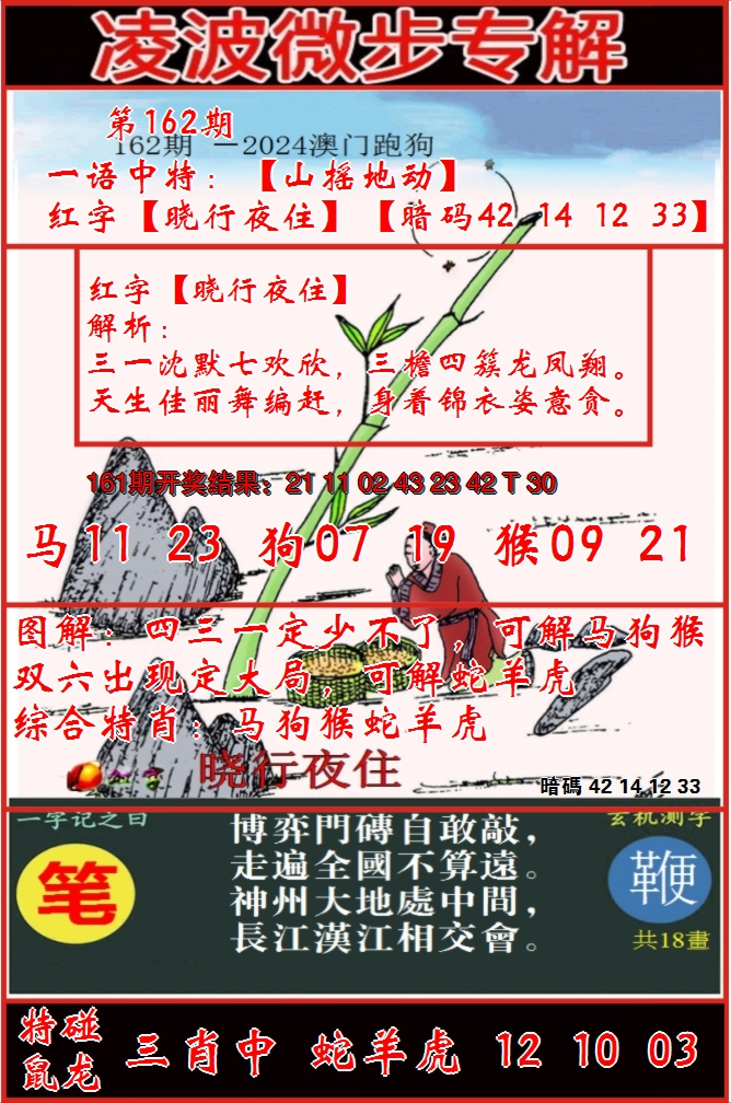 2024162期凌波微步