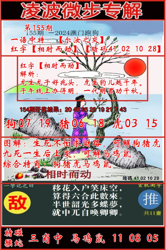 2024155期凌波微步