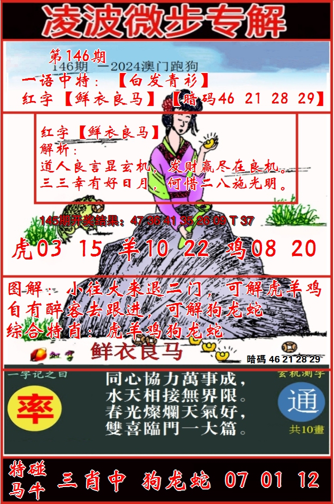 2024146期凌波微步