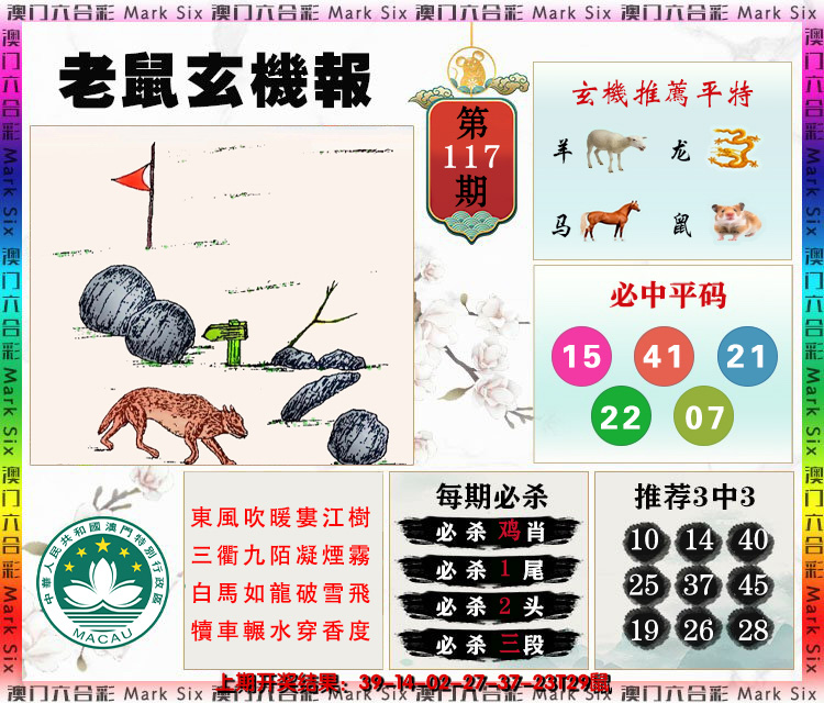 2024117期老鼠玄机报