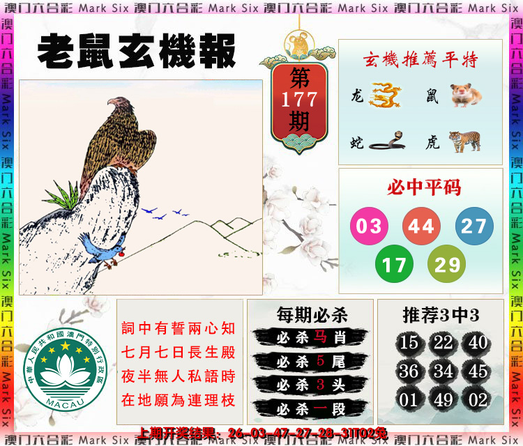 2024177期老鼠玄机报