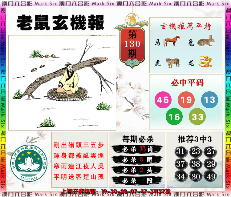 2024130期老鼠玄机报