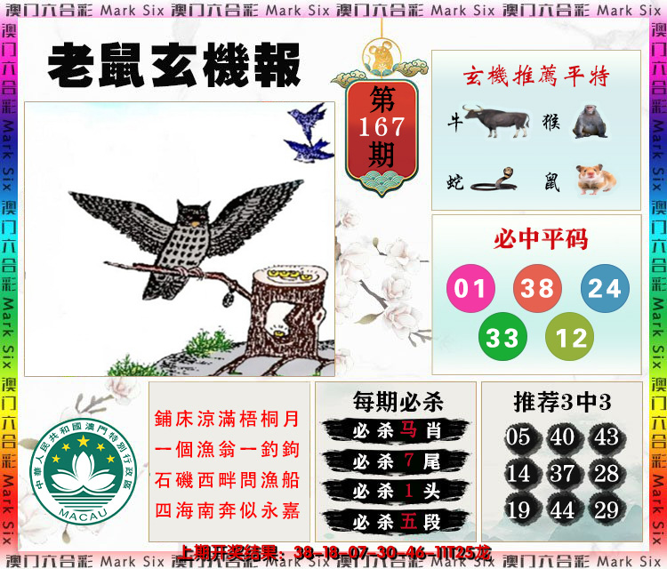 2024167期老鼠玄机报
