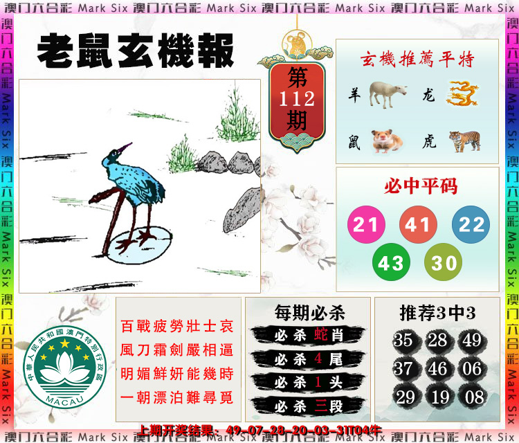 2024112期老鼠玄机报