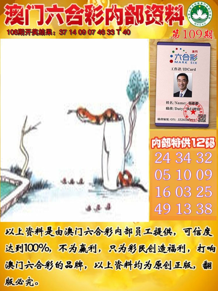 2024109期六合内部资料