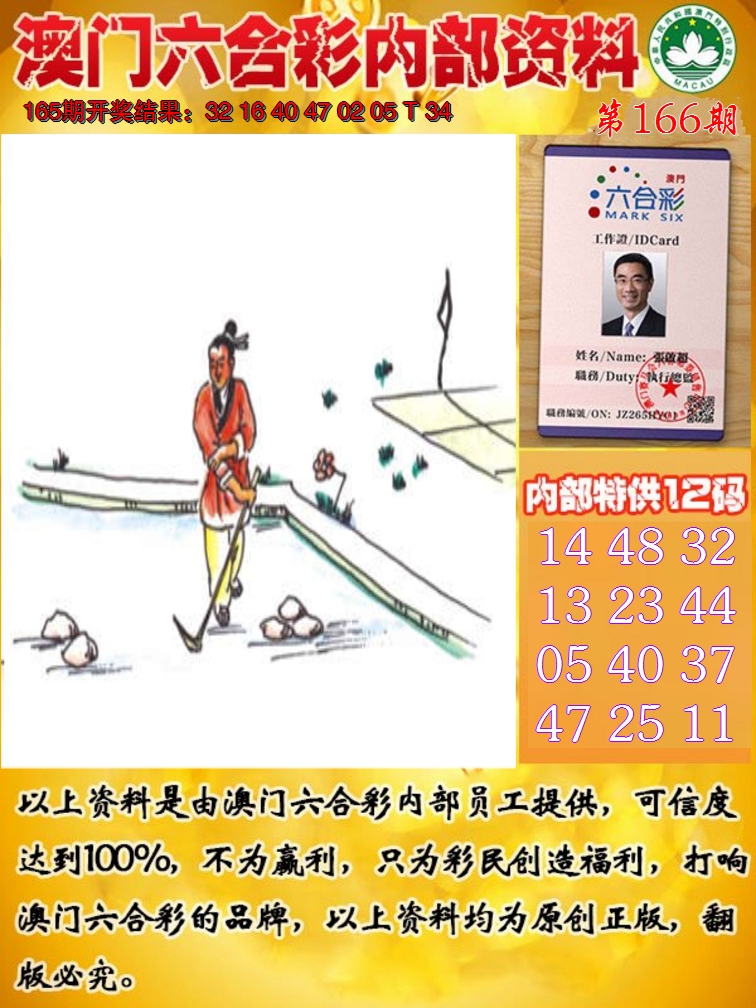 2024166期六合内部资料