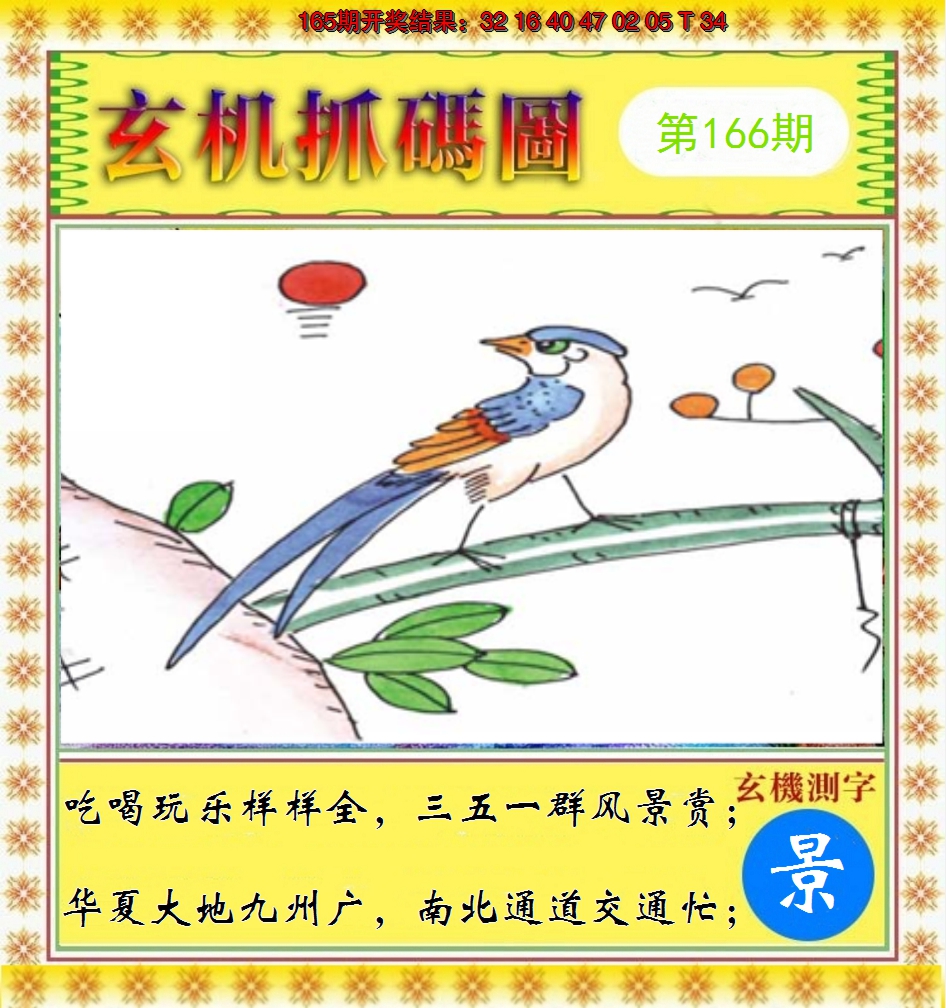 2024166期玄机抓码图