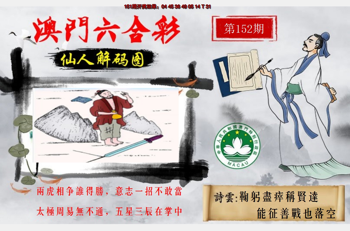 2024152期仙人解码图