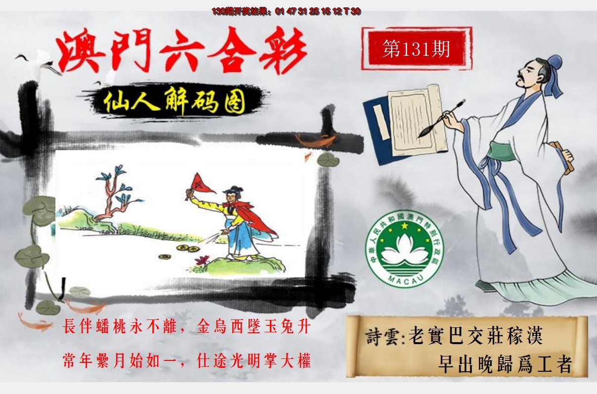 2024131期仙人解码图