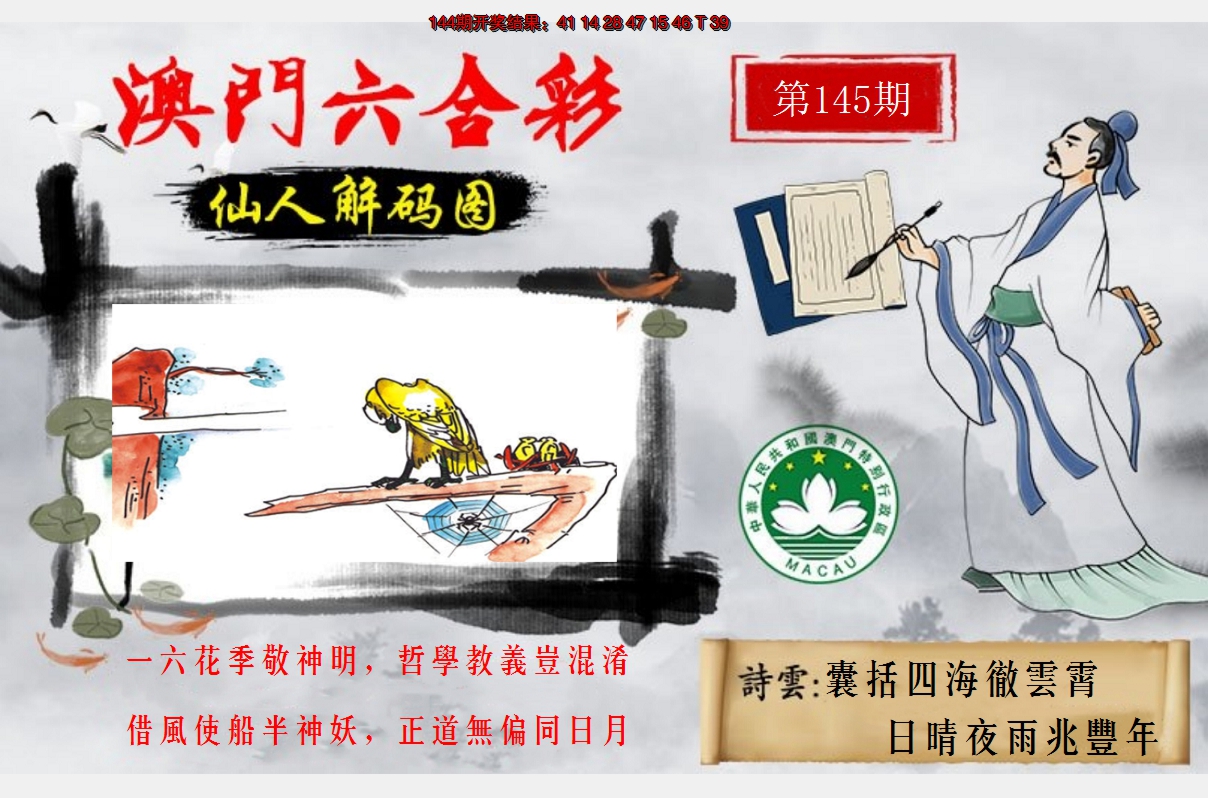 2024145期仙人解码图