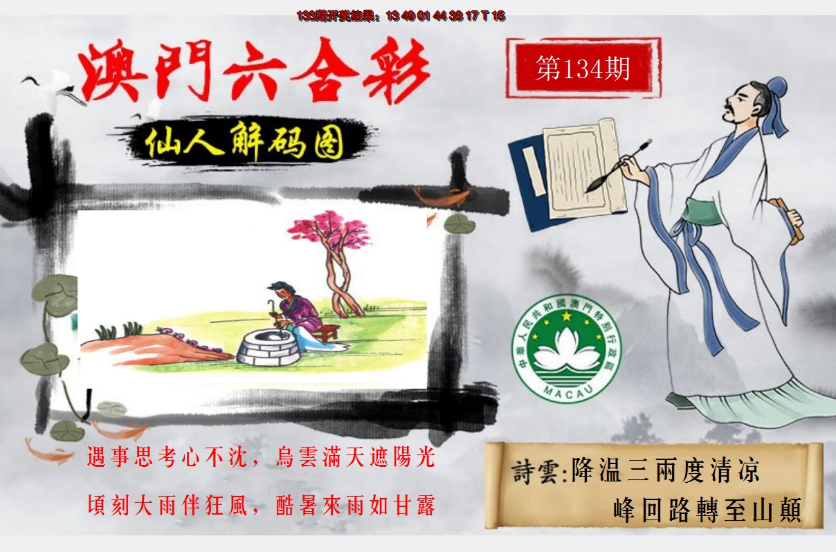 2024134期仙人解码图