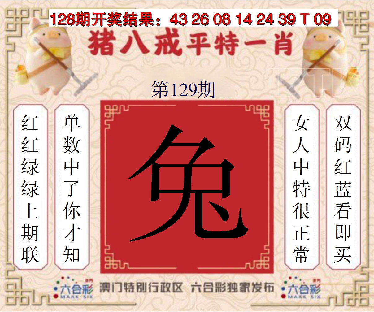 2024129期猪八戒平特一肖