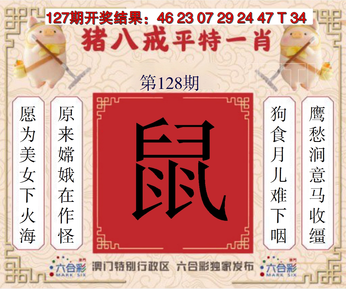 2024128期猪八戒平特一肖