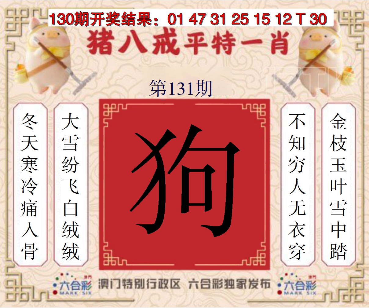2024131期猪八戒平特一肖