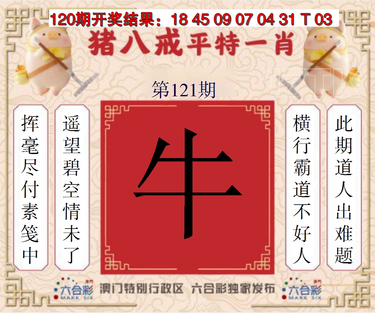 2024121期猪八戒平特一肖
