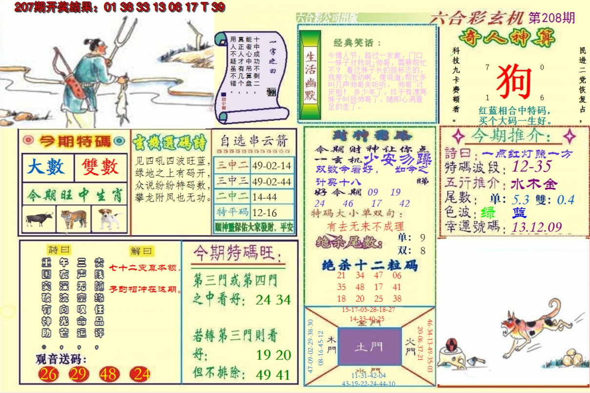 2024208期澳门六合玄机