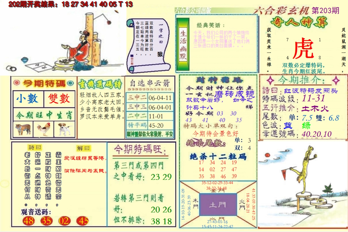 2024203期澳门六合玄机