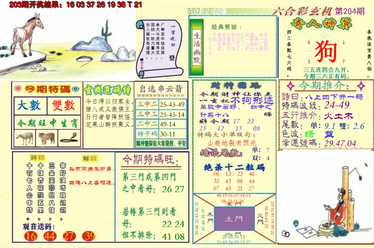 2024204期澳门六合玄机