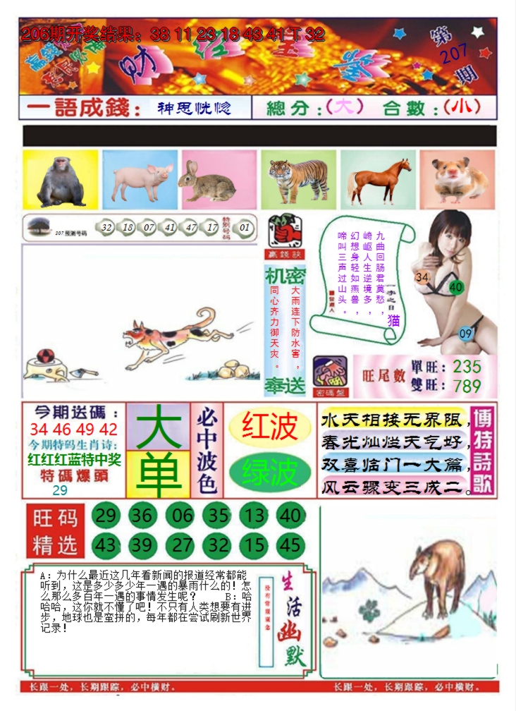 2024207期澳门财经宝鉴