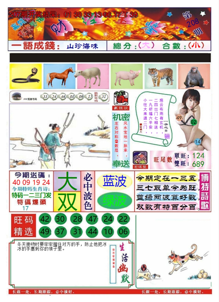 2024208期澳门财经宝鉴