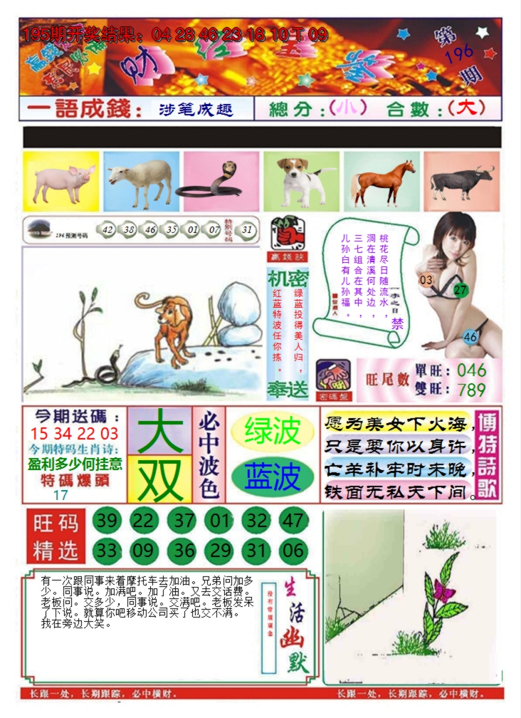 2024196期澳门财经宝鉴