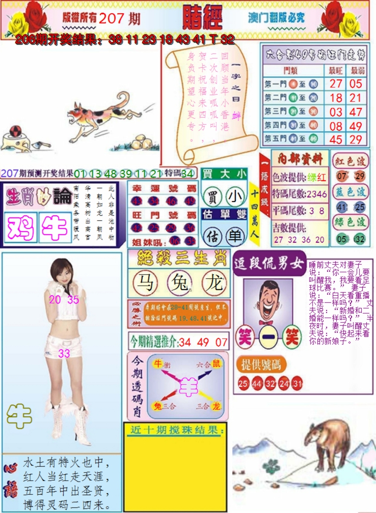 2024207期澳门赌经