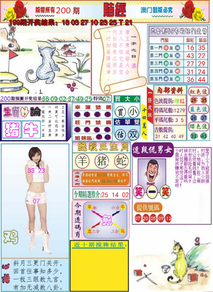 2024200期澳门赌经