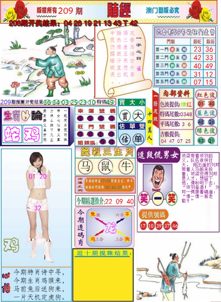 2024209期澳门赌经