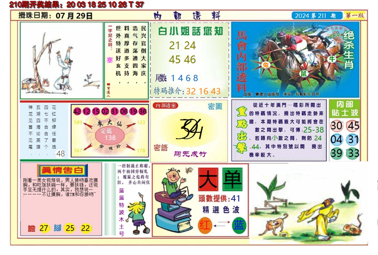 2024211期澳门内部透料A