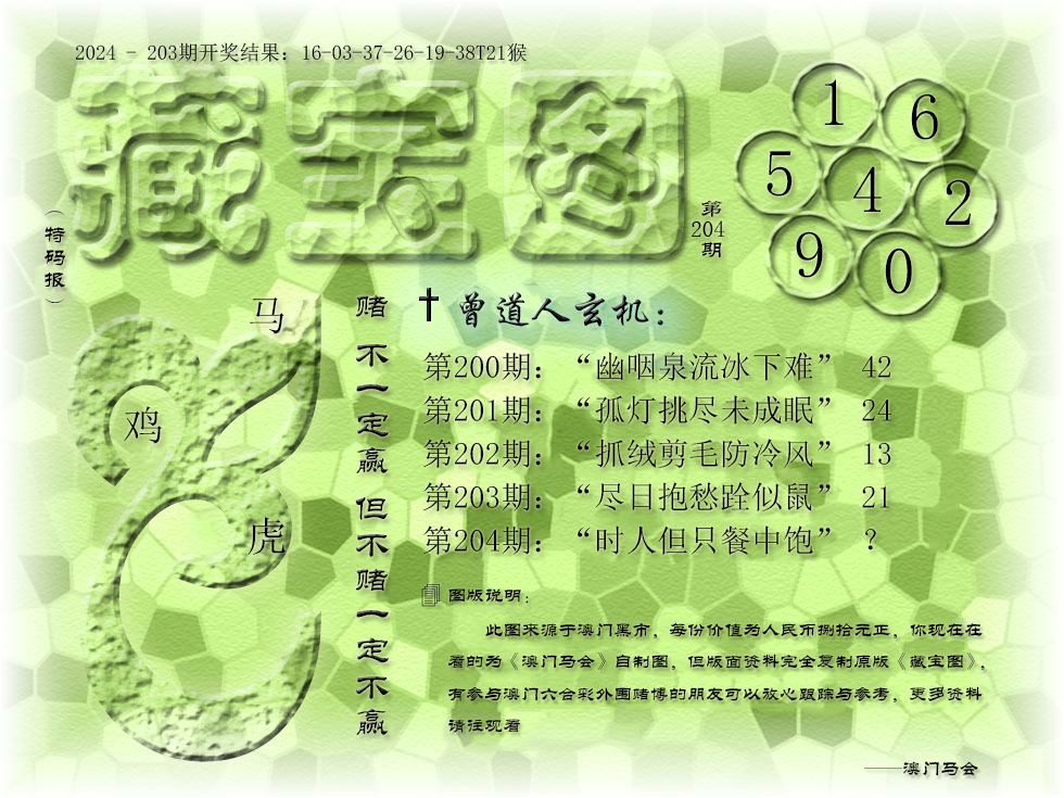 2024204期《藏宝图》