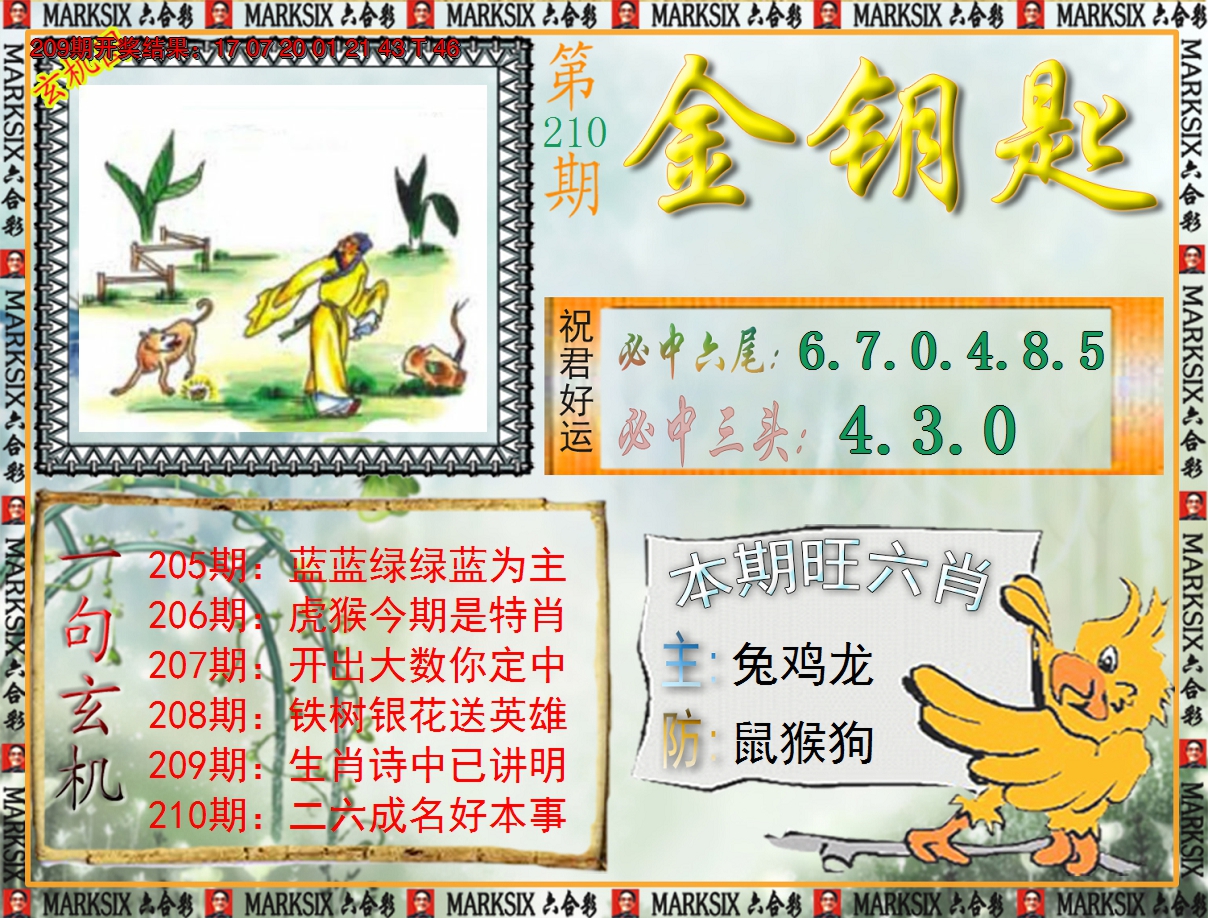 2024210期《澳门金钥匙》