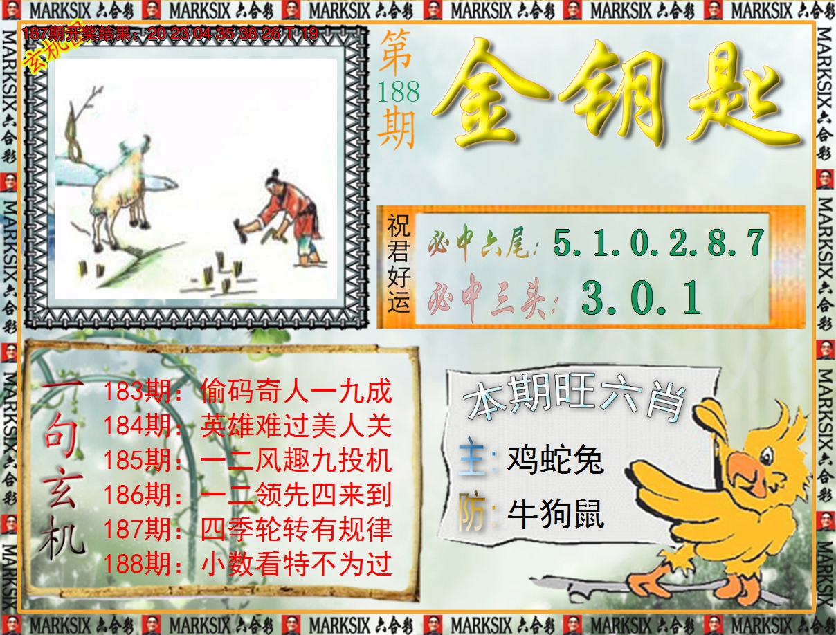 2024188期《澳门金钥匙》