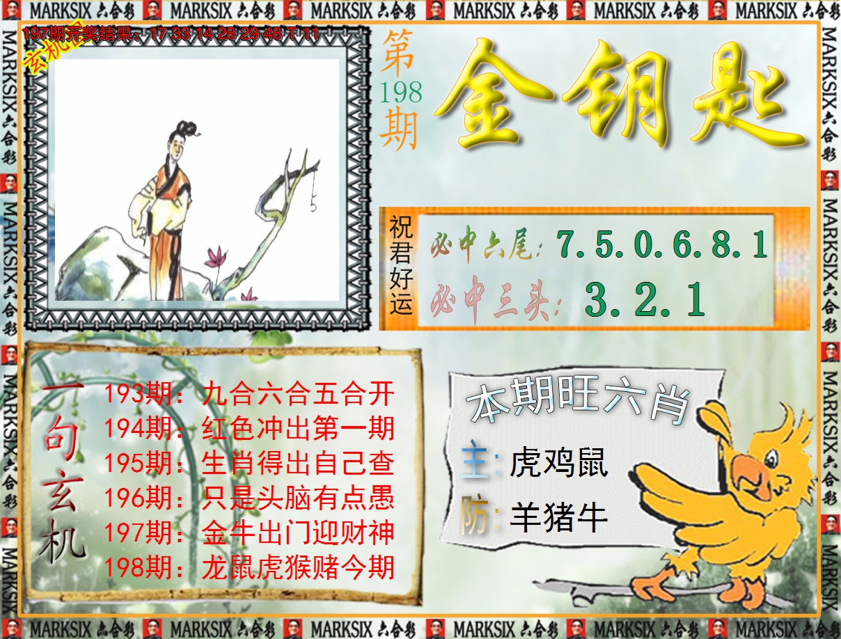 2024198期《澳门金钥匙》