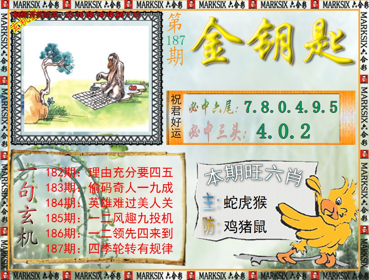 2024187期《澳门金钥匙》