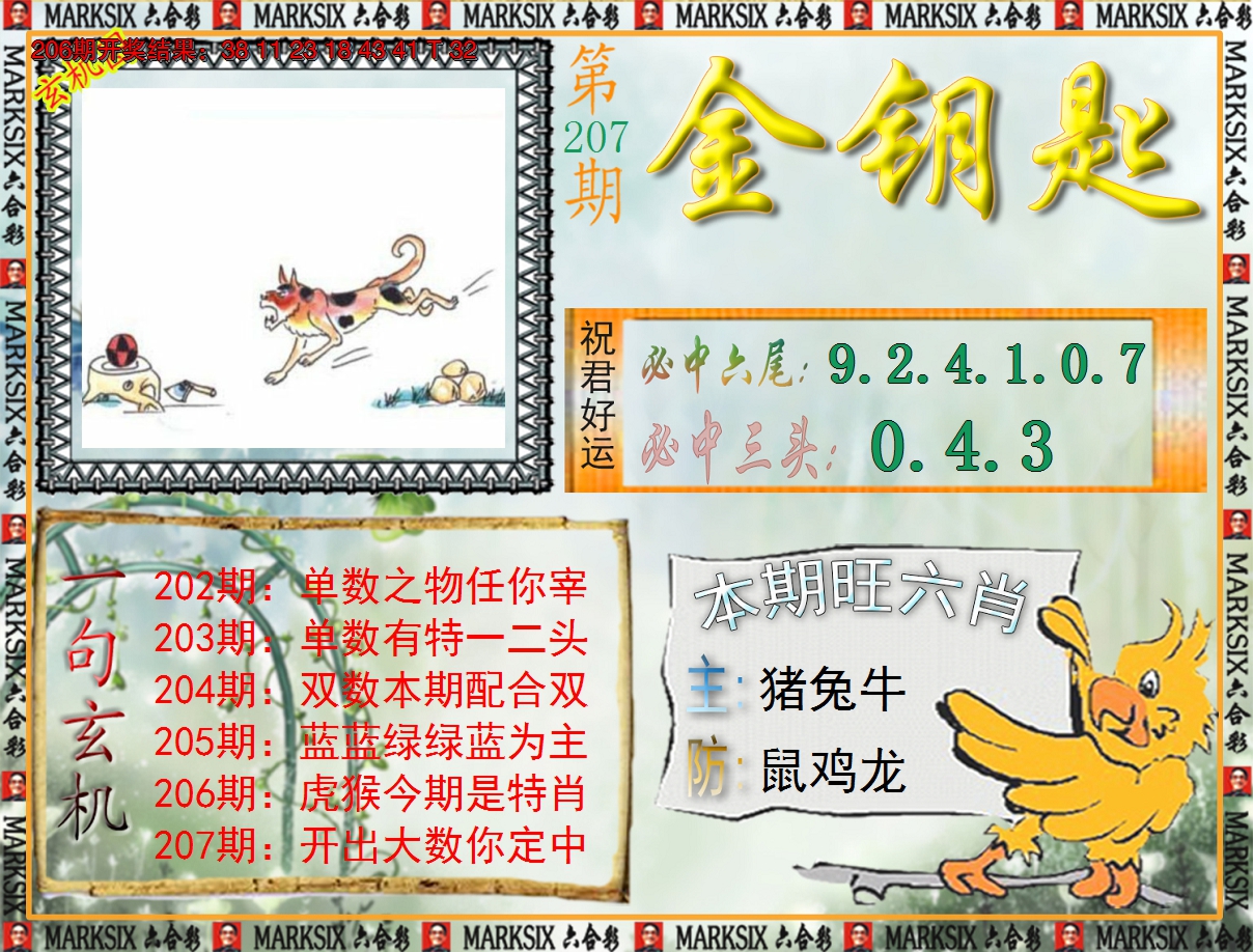 2024207期《澳门金钥匙》